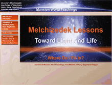 Tablet Screenshot of mansionworldteachings.org